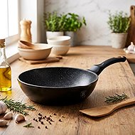BERLINGERHAUS Deep frying pan with marble surface 24 cm Black Rose Collection - Pan