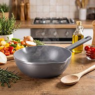 BERLINGERHAUS Deep pan with titanium surface 28 cm Taupe Collection - Pan