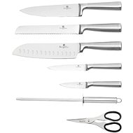 BERLINGERHAUS Set of knives berez in rotating stand 8 pcs silver - Knife Set