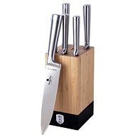 BERLINGERHAUS Set of stainless steel knives in wooden block 7 pcs - Knife Set