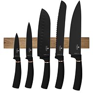 BERLINGERHAUS Knife set with magnetic holder 6 pcs Black Rose Collection - Knife Set