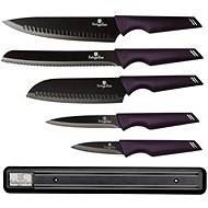 BERLINGERHAUS Knife set with magnetic holder 6 pcs Purple Eclipse Collection - Knife Set