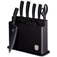 BERLINGERHAUS Non-stick knife set 11 pcs in stand Black silver Collection - Knife Set