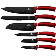BERLINGERHAUS Non-stick knife set 6 pcs Burgundy Metallic Line - Knife Set