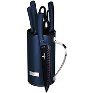 BERLINGERHAUS Set of knives in stand 7 pcs Aquamarine Metallic Line - Knife Set