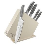 BerlingerHaus set of knives in stainless steel wooden stand 6pcs BH-2253 - Knife Set