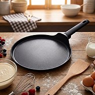 BerlingerHaus Matte Black Collection Pancake Pan with Titanium Surface 28 cm - Pan