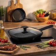 BerlingerHaus Matte Black Collection Grill pan with lid 28 cm - Pan