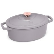 BerlingerHaus Taupe Collection Baking pan with lid 30 cm cast iron - Roasting Pan