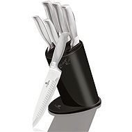 BerlingerHaus Messerset mit einem Ständer Carbon Metallic Line 6-teilig - Messerset