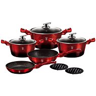 BerlingerHaus Dinnerware set 10 pcs Black Burgundy Metallic Line BH-1631 - Cookware Set