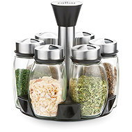 Collini by Berndorf Set of 6 spices in rotating stand - Spice Container Set
