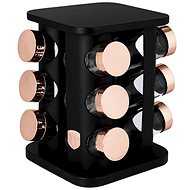 BERLINGERHAUS Sprouts in rotating stand 13 pcs Black rose - Spice Container Set