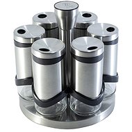 BERLINGERHAUS Sprouts in stainless steel stand set of 7 - Spice Container Set