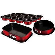 BERLINGERHAUS Set of moulds with titanium non-stick surface 3 pcs Metallic Line Burgundy Edition II - Baking Mould