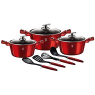 BerlingerHaus Set of dishes Burgundy Metallic Line 10pcs - Cookware Set