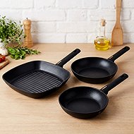 BerlingerHaus Monaco Collection Set of pans with titanium surface 3 pcs - Cookware Set