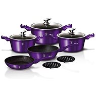 BerlingerHaus Set mit 10 Stück Royal Purple Metallic Line BH-1661 Kochgeschirr - Geschirr-Set