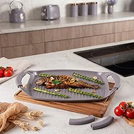 BERLINGERHAUS Grill plate with titanium surface 47 cm Taupe Collection - Grill Plate