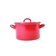 Beryl, Pot with lid 20 cm, 3,6 l, red - Pot