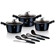 BERLINGERHAUS Set of dishes with marble surface 10 pcs Aquamarine Metallic Line - Cookware Set