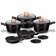 BERLINGERHAUS Set of dishes with marble surface 10 pcs Black Rose Collection - Cookware Set