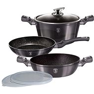 BERLINGERHAUS Set of dishes with marble surface 6 pcs Carbon PRO Line - Cookware Set