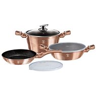 BERLINGERHAUS Set of dishes with marble surface 6 pcs Rosegold Metallic Line - Cookware Set