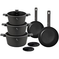 BERLINGERHAUS Set of dishes with titanium surface 10 pcs Anthracite Collection - Cookware Set