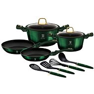 BERLINGERHAUS Set of dishes with titanium surface 10 pcs Emerald Collection - Cookware Set