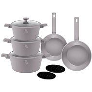 BERLINGERHAUS Set of dishes with titanium surface 10 pcs Taupe Collection - Cookware Set