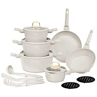 BERLINGERHAUS Set of dishes with titanium surface 15 pcs Sahara Collection - Cookware Set