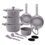 BERLINGERHAUS Set of dishes with titanium surface 15 pcs Taupe Collection - Cookware Set
