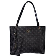 BERTOO Ladies handbag Federica black logo - Handbag