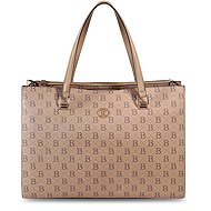 BERTOO Travel bag Valentina beige logo - Handbag