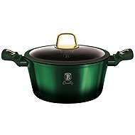 BERLINGERHAUS Casserole with lid and titanium surface 20 cm Emerald Collection - Casserole Pot