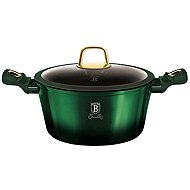 BERLINGERHAUS Casserole with lid and titanium surface 28 cm Emerald Collection - Casserole Pot