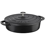 KELA Cast iron casserole Calido 28 cm black - Casserole Pot