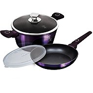 BERLINGERHAUS Set of dishes with titanium surface 4 pcs Purple Eclipse Collection - Cookware Set