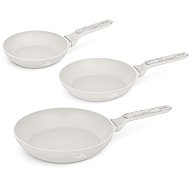 BERLINGERHAUS 3-Piece Pan Set with Titanium Surface, Sahara Marble Collection - Cookware Set