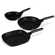 BERLINGERHAUS 3-Piece Pan Set with Titanium Surface, Black Rose Collection - Cookware Set
