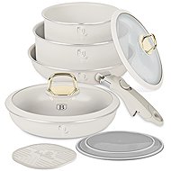 BERLINGERHAUS 9-Piece Cookware Set with Titanium Surface, Sahara Collection - Cookware Set