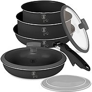 BERLINGERHAUS 9-Piece Cookware Set with Titanium Coating, Anthracite Collection - Cookware Set