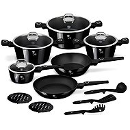 BERLINGERHAUS 15-piece Cookware Set with Titanium Surface Black Vantage Collection II - Cookware Set