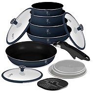 BERLINGERHAUS 13-Piece Cookware Set with Titanium Coating Deep Sea Collection - Cookware Set