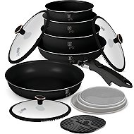 BERLINGERHAUS 13-Piece Cookware Set with Titanium Surface, Black Rose Collection - Cookware Set