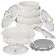 BERLINGERHAUS 12-Piece Cookware Set with Titanium Surface Sahara Collection - Cookware Set