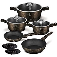 BERLINGERHAUS 10-Piece Cookware Set with Titanium Surface, Primal Gloss Collection - Cookware Set