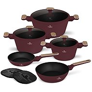 BERLINGERHAUS 10-Piece Cookware Set with Titanium Surface, Leonardo Nordic Collection - Cookware Set