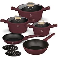 BERLINGERHAUS 10-piece Cookware Set with Titanium Surface, Leonardo Collection III - Cookware Set
